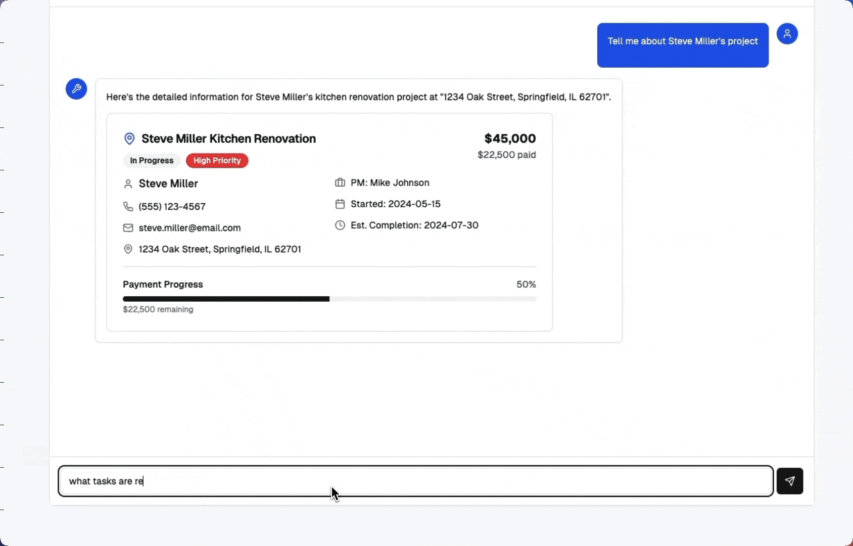 3D Counter Rendering and Project Management